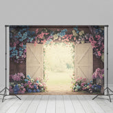 Lofaris Opening Farm Door Hydrangea Sweet Wedding Backdrop